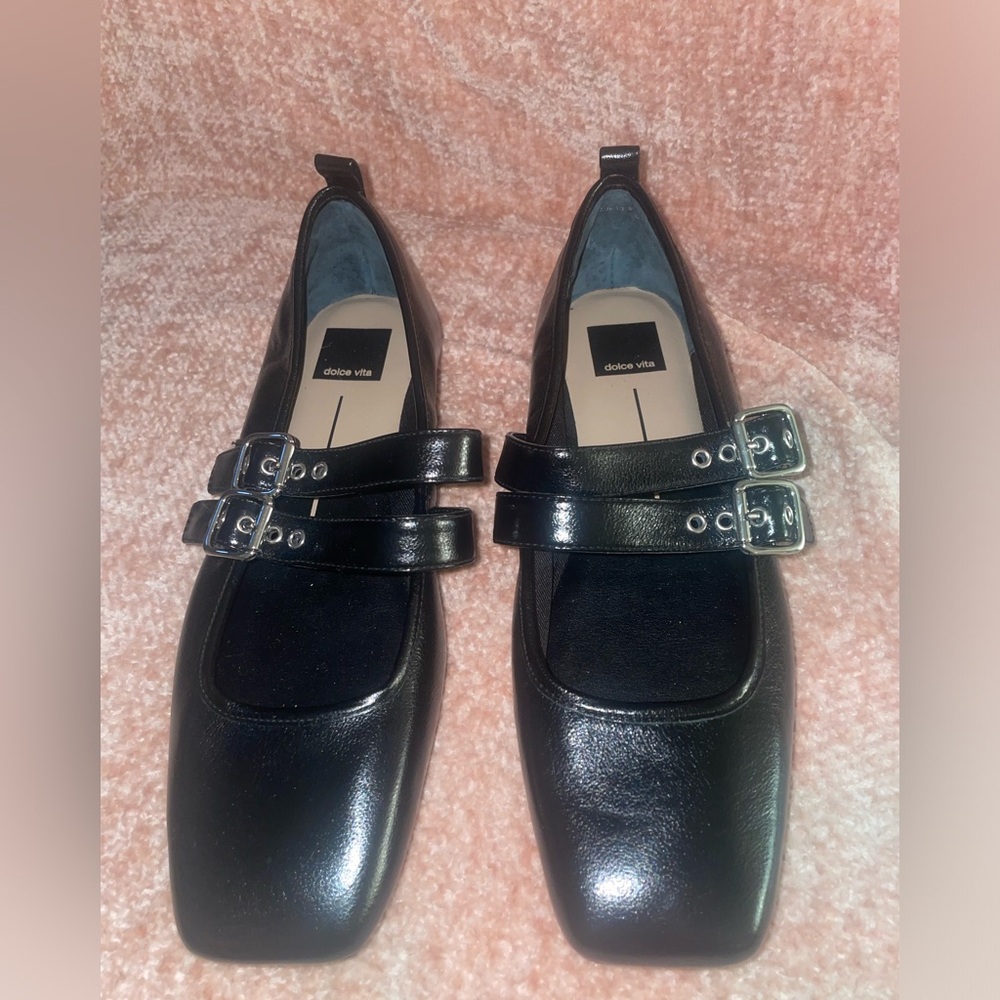 Dolce Vita Black Mary Jane Flats